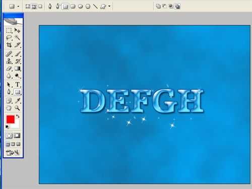 PhotoShop简单制作蓝色洁净星星文字效果教程插图(11)