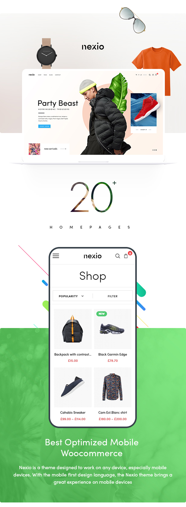 WordPress主题Nexio v1.0.7 时尚服装WooCommerce商店主题插图(1)