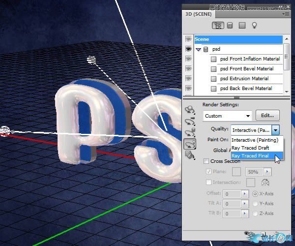 Photoshop创建有光泽的塑料3D文字教程插图(27)