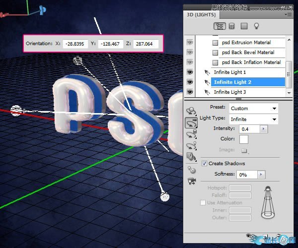 Photoshop创建有光泽的塑料3D文字教程插图(23)