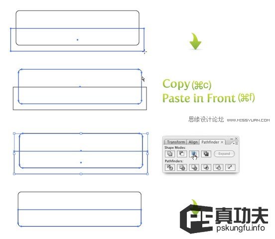 Illustrator使用混合和透明度制作发光按钮插图(2)