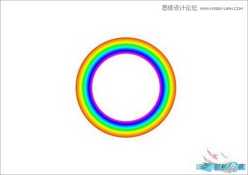 CorelDraw交互式调和工具制作卡通彩虹插图(9)