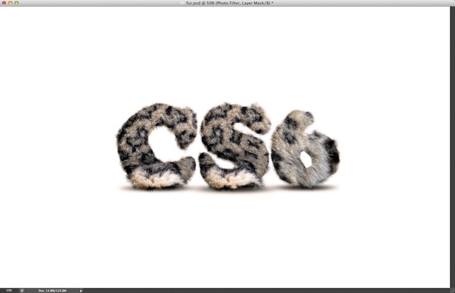 PhotoShop CS6制作逼真动物皮毛立体文字特效教程插图(19)