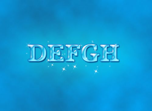 PhotoShop简单制作蓝色洁净星星文字效果教程插图