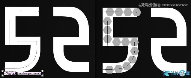 Photoshop制作逼真的镶嵌钻石艺术字插图(8)