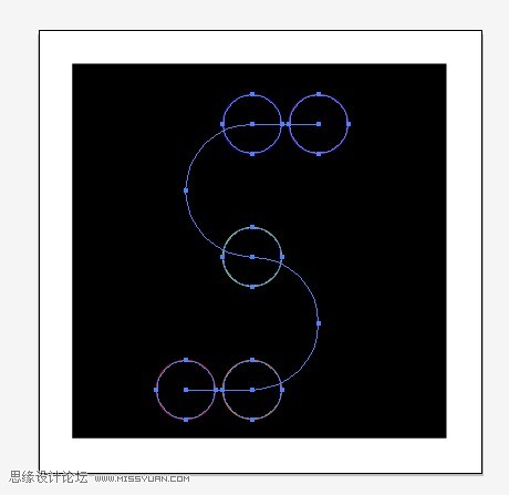 AI制作立体三维线条字母标志插图(12)