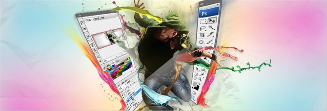 Photoshop制作超酷的设计类网页横幅插图(19)