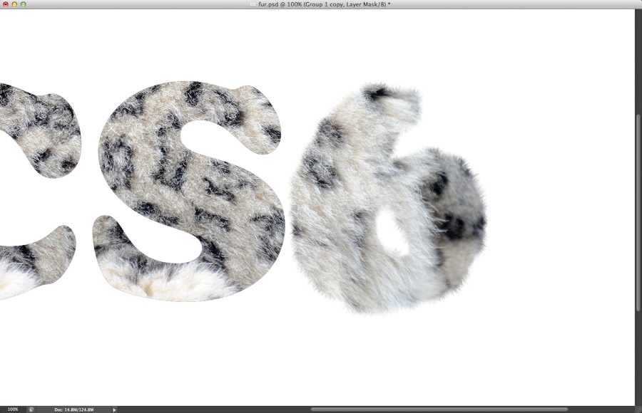 PhotoShop CS6制作逼真动物皮毛立体文字特效教程插图(12)