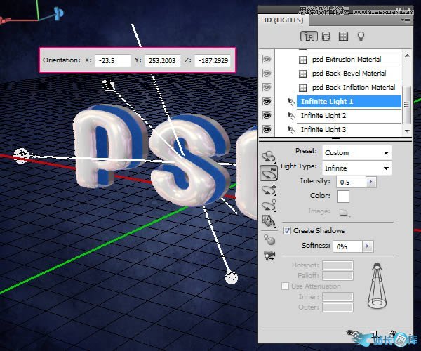 Photoshop创建有光泽的塑料3D文字教程插图(22)