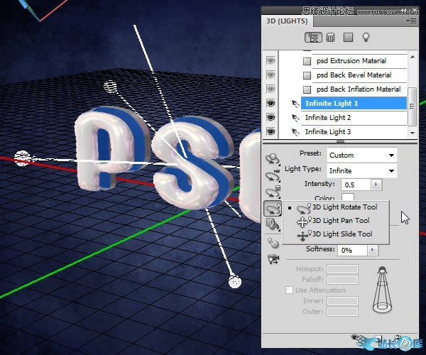 Photoshop创建有光泽的塑料3D文字教程插图(21)