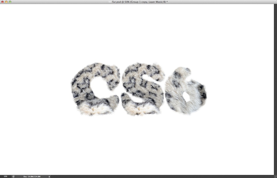 PhotoShop CS6制作逼真动物皮毛立体文字特效教程插图(13)