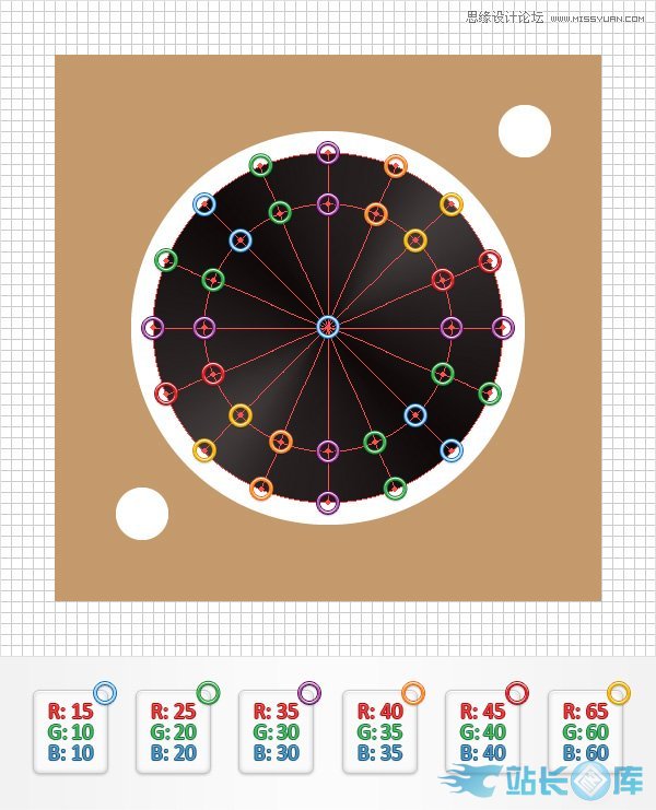 Illustrator创建立体风格的黑胶唱机图标插图(9)