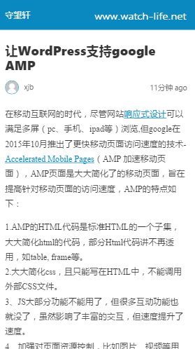 如何让WordPress支持google AMP插图(2)