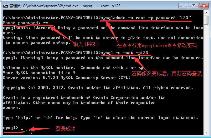 详细介绍mysql忘记密码的解决方案及修改密码的三种方式插图(1)