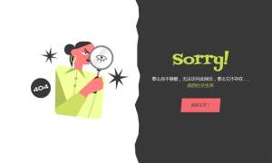 创意的分割线404页面模板