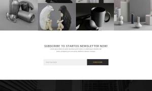 黑色的艺术设计师作品展示html5模板