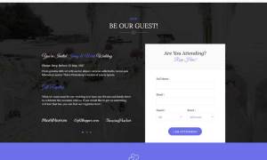大气宽屏的摄影结婚网站主页html5模板_html单页模板