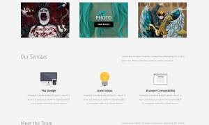 简单的漫画设计公司博客网站模板html下载_html单页模板