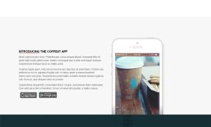 HTML5 app模板咖啡甜点app专题页介绍单页模板下载_html单页模板