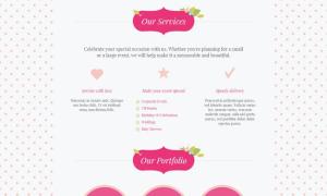 粉色恋爱交友企业网站模板