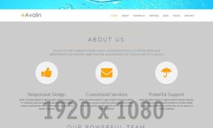 CSS3动画单页Retina模板