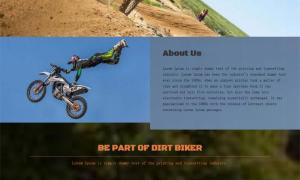 摩托车竞技HTML5网站模板