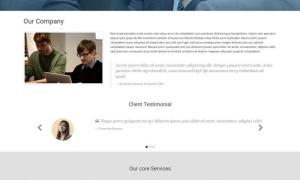 商务交流平台HTML5网站模板