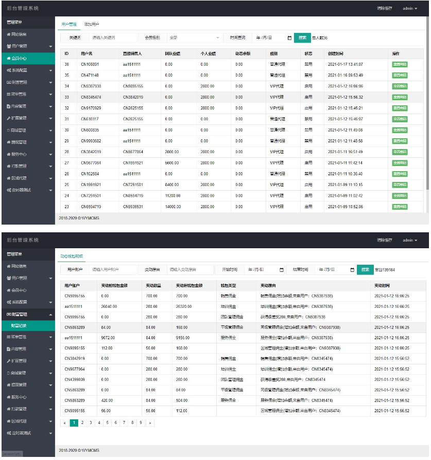 Thinkphp开发的微商分销代理新零售商城源码完整源码插图(3)