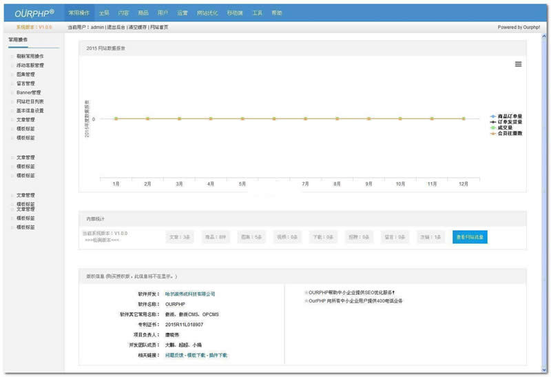 OurPHP傲派(企业 商城 小程序)建站系统源码 v3.8.0 bulid20211021插图(2)