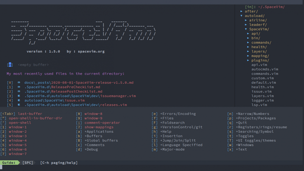 【SpaceVim v1.5.0】以模块的方式组织管理插件以及相关配置+代码自动补全+语法检查+格式化等特性源码插图