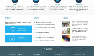 蓝色科技网站源码 dedecms织梦模板 [自适应手机版]