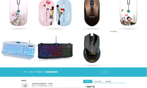 黑白电脑配件网站源码 织梦dede模板[自适应手机版]
