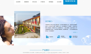 蓝色敬老院网站源码 织梦dede模板 [带手机版数据同步]