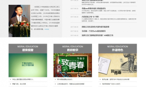 蓝色大学院校网站织梦源码 dedecms模板 [自适应手机版]