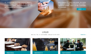 蓝色金融机构网站源码 织梦dedecms模板 [自适应手机版]