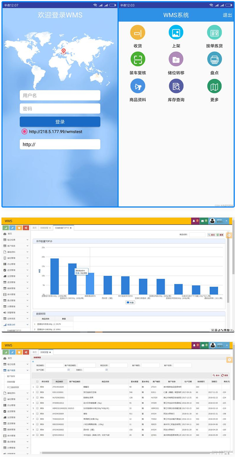 JAVA版WMS仓储管理系统源码  包含PDA端和Web端插图