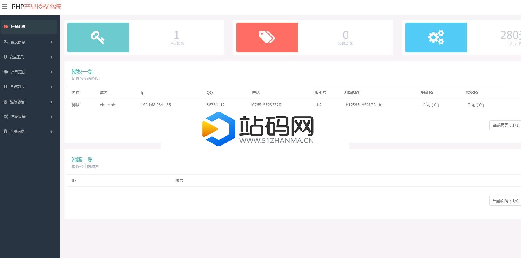 php授权验证系统源码_源码下载插图(1)