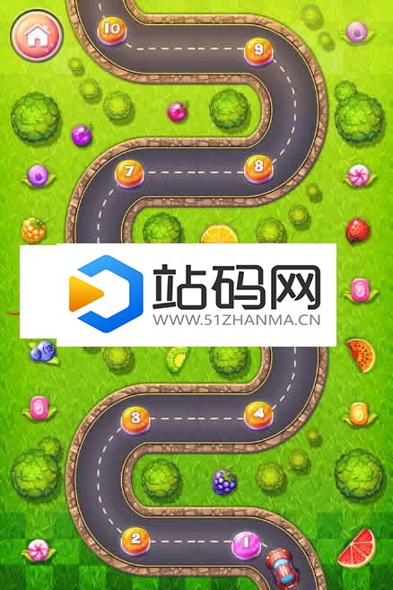 HTML5《糖果赛车》逃脱游戏源码下载_源码下载插图(1)