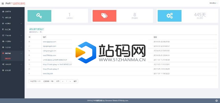 PHP产品授权系统源码 授权验证更新系统V2.7定制版完整版_源码下载插图