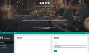 一款非常漂亮影视在线解析源码后台