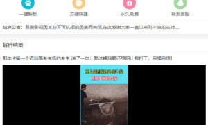 PHP短视频聚合无水印在线解析源码