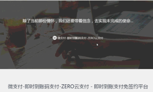 微支付 即时到账源码